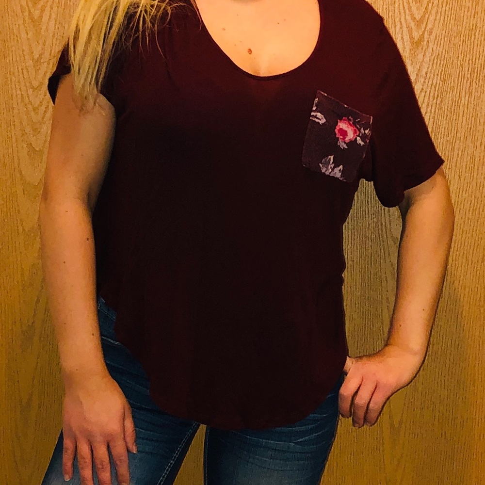 Maroon Top
